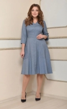 Платье 1943 серый Леди стиль классик